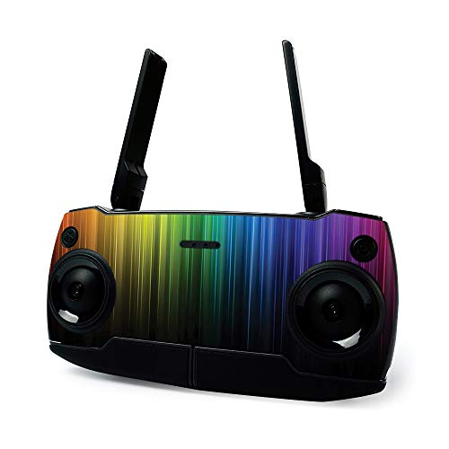 MightySkins Skin for DJI Mavic Mini Portable Drone Quadcopter - Rainbow Streaks | Protective, Durable, and Unique Vinyl Decal wrap cover | Easy To Apply, Remove, and Change Styles | Made in the USA, Model Number: DJMAVMIN-Rainbow Streaks - color: Rainbow