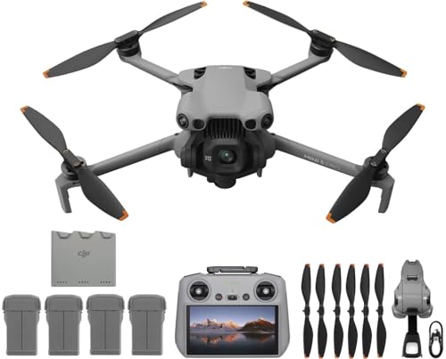 DJI Mini 5 Pro + Fly More Combo with DJI RC 2, Drone with Camera, 1" CMOS, 4K Drone for Beginners, Obstacle Sensing, ActiveTrack 360, 225 Gimbal Rotation, 4 Batteries