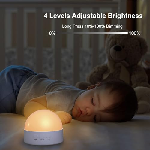 Kintion Portable Night Light, Rechargeable Dimmable 8 Color Lighting (2pcs) - color: White 2pcs
