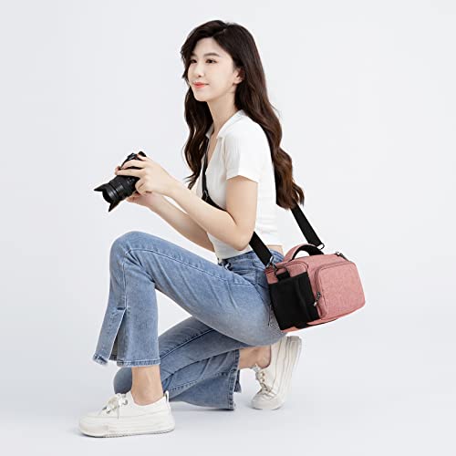 DOMISO Concept Camera Sling Bag,Everyday Small Shoulder Crossbody Bag - color: Pink