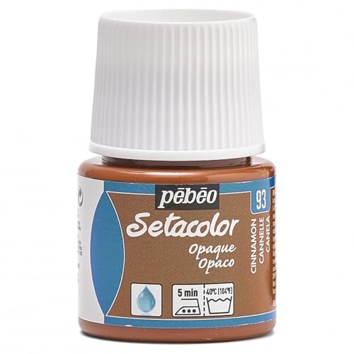 Pebeo Setacolor Opaque Fabric Paint, 45ml, Cinnamon - color: Cinnamon, size: 1.52 Fl Oz (Pack of 1)