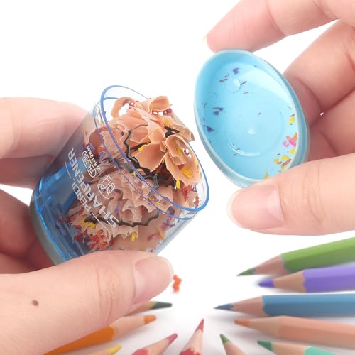 Tamaki Pencil Sharpeners Manual Dual Holes, 4 Pack