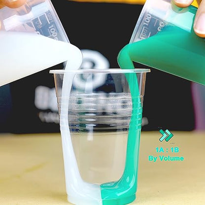 BBDINO Super Elastic Liquid Silicone Mold Making Kit 8A Jade Green 4.4 Lbs - color: 70.6 Oz Jade Green