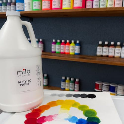 milo Acrylic Paint Set (White Acrylic 128 oz) - style: White Acrylic 128 oz