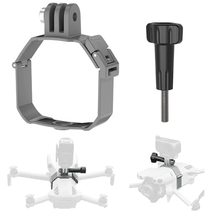 Action Camera Mount Adapter for DJI Mini 5 Pro, Drone Top Bracket with Night Led Light, Comapatible with DJI Osmo Nano/Insta360 Go Ultra/Go 3S/Go 3 (Camera Mount) - color: Camera mount