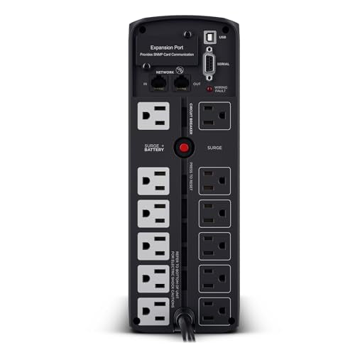 CyberPower CP1500PFCLCD PFC Sinewave UPS Battery Backup and Surge Protector - size: 1500VA, style: Mini-Tower
