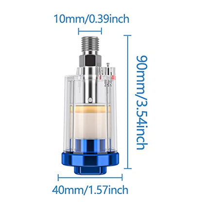 3 Pcs Water Oil Separator Mini In-Line Air Filter,Upgraded Filter