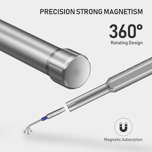 71-in-1 Precision Screwdriver Set with Pop-up Aluminum Alloy Case （Silver） - size: 71 IN 1 silver white