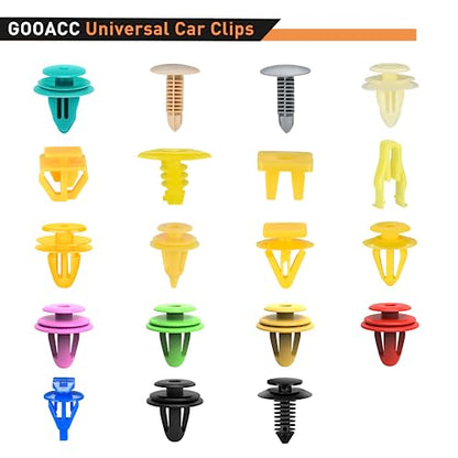 GOOACC 1001PCS Universal Car Clips Mixed Auto Retainer Rivet Push Clips - color: 1000Pcs Mixed Clips + 1 Remover