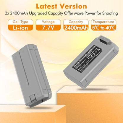 Mini 2 Battery Hub for DJI Mini 4K/2/SE/SE Drone, 2400mAh, Two-Way Charging