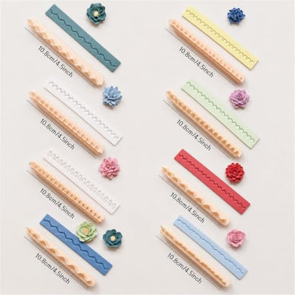 DIYOOHOMY Polymer Clay Cutters, Polymer Clay Flower Molds, Earring Making - color: Terracotta