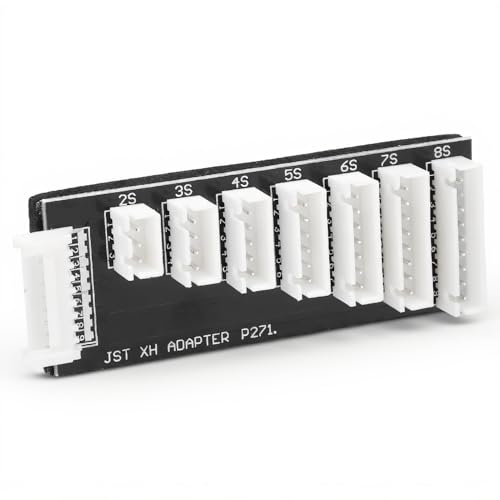 RC Battery Charging Board, JST-XH 2S-8S Lipo Battery Balance Board,Lipo Battery Charger Plate, Balance Charger Extend Board, Converter for RC Car Boat Drone Lipo Battery Charger