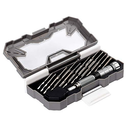 Electronics Screwdriver Set with Telescopic Aluminum Handle and 23 Alloy S2 Screwdriver Bits for Computer Smartphone Watches and other Small Tablets