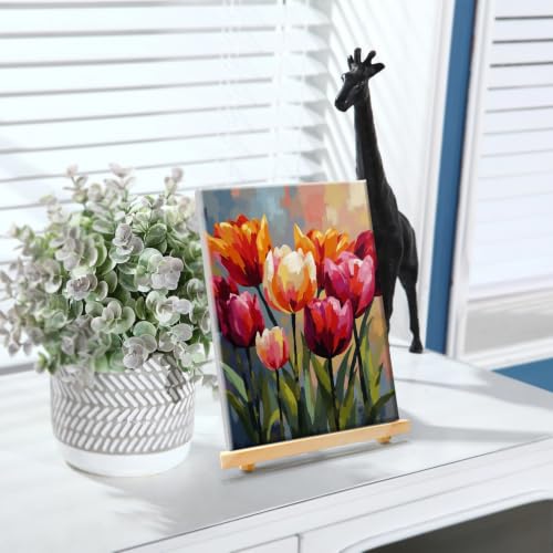 YOYA Framed Paint by Numbers Kit for Adults - Flower Paint by Number - color: Tulip 036