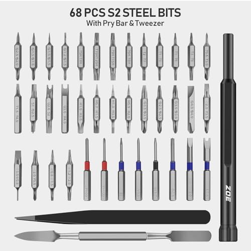 71-in-1 Precision Screwdriver Set with Pop-up Aluminum Alloy Case（Black） - size: 71 IN 1 black