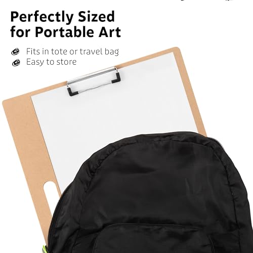 13"x17" Drawing Board with Clip, Rubber Bands and Carry Handle - size: 13"x17", 1 Pack