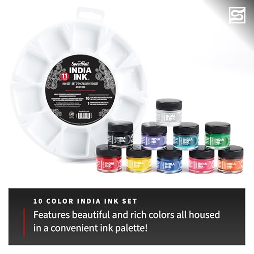 Speedball India Ink, Brown Quartz, 1-Ounce - color: Brown Quartz, size: 1 fl oz