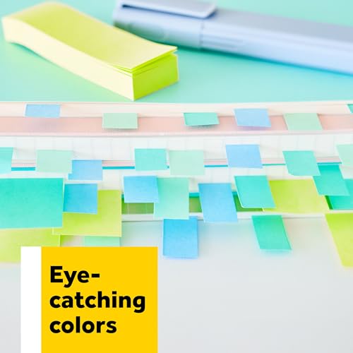 3M 6714AU Post-It Page Markers, Assorted Brights, 50 Strips/Pad, 4 Pads/Pack (1 Pack) - style: 1 Pack