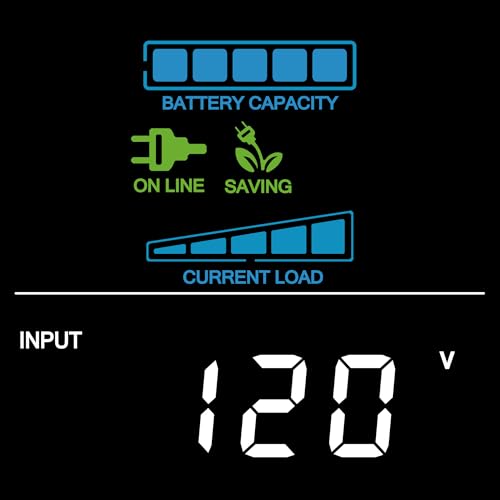 CyberPower CP1500PFCLCD PFC Sinewave UPS Battery Backup and Surge Protector - size: 1500VA, style: Mini-Tower
