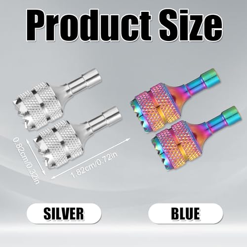 4pcs Mini Joystick Replacement Compatible with DJI Mini 3 Pro - color: Dazzling Color,silver