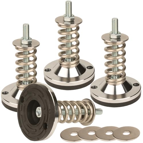 Split Type Heavy-Duty Spring Isolator,1800 lb Capacity,M12 Thread,4 Pack - size: D100-M12-H120