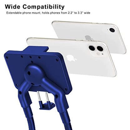 B-Land Cell Phone Holder, Universal Lazy Bracket DIY Mobile Phone Stand - color: Blue