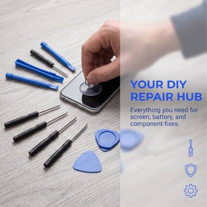 Spudger Pry Tool Kit 9 Piece Opening Tool, Plastic & Metal Spudger Tool Kit, Ultimate Prying & Open Tool for iPhone, Laptop, iPad, Cell Phone, MacBook, Tablet, Computer, Electronics Repair - size: 9-in-1
