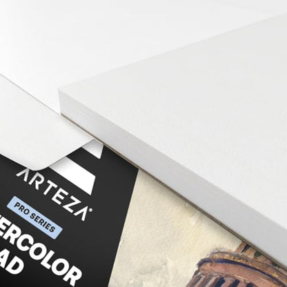 ARTEZA Watercolor Paper Pads, 11 x 14 in, Cold Press, 2 Pack, 64 Sheets