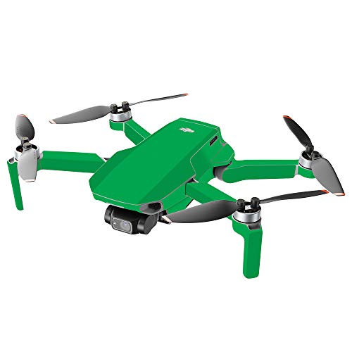 MightySkins Compatible with DJI Mini 2 Portable Drone - Solid Green | Protective, Durable, and Unique Vinyl Decal wrap Cover | Easy to Apply, Remove, and Change Styles | Made in The USA - color: Solid Green