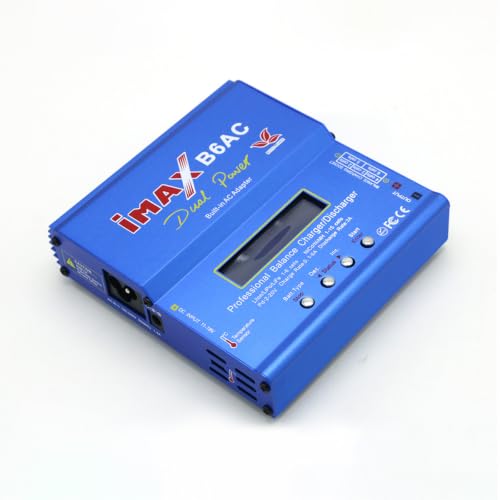 B6AC 80W AC DC Smart Balance Charger T Plug for LiPo Li-ion NiMH 6S