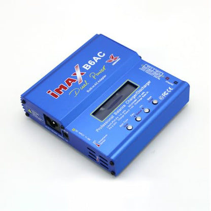 B6AC 80W AC DC Smart Balance Charger T Plug for LiPo Li-ion NiMH 6S