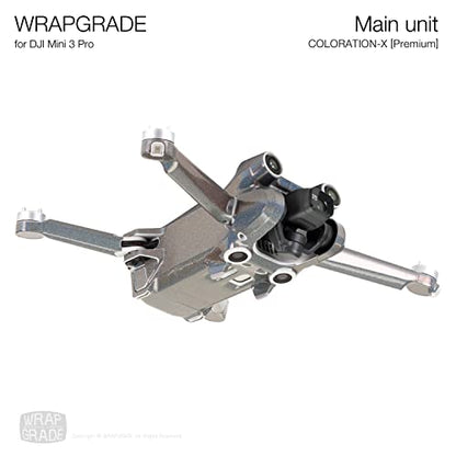 WRAPGRADE Skin Stickers compatible with DJI Mini 3 Pro | Main Unit (COLORATION-X) - color: Coloration-x