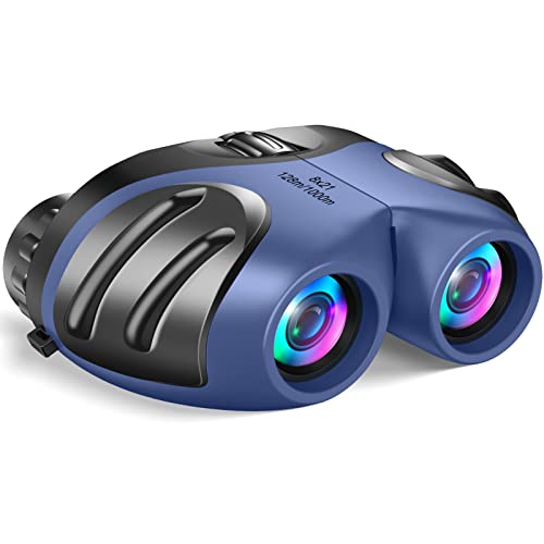 LET'S GO! Binocular for Kids, Compact High Resolution Shockproof Binoculars - color: Navy blue