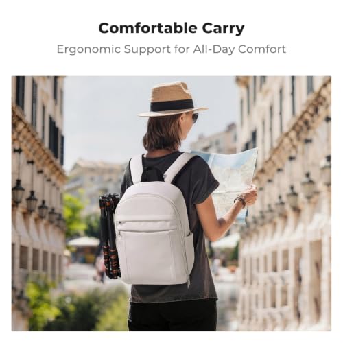 K&F CONCEPT Camera Backpack, DSLR/SLR/Mirrorless Photography Camera Bag - color: 08-Beige&Black