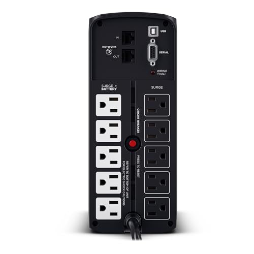 CyberPower CP850PFCLCD PFC Sinewave UPS Battery Backup and Surge Protector - size: 850VA, style: Mini-Tower
