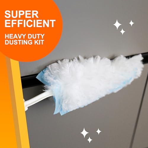 360 Duster Refills for Swiffer, Refill Kit with 50 Dusters for Cleaning Home & Car, Heavy Duty Multi Surface - style: 50 Duster Refills