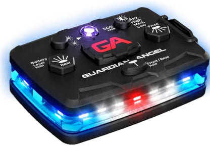 Guardian Angel Elite Safety Light, IR-Hybrid - White/Blue Front & Blue Rear - color: Blue/Blue/Infrared, size: 1-Pack