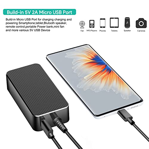 HKY 38W AC Adapter Replacement DJI Mavic Air 2 / Mavic Air 2S Drone Quadcopter Power Supply Cord with Built-in USB Port for Remote Controller