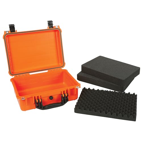 Strongway 16in. Plastic Waterproof Storage Case With Foam, Ammo Box, Fit Use of Drones, Camera, Equipments, Pistols - color: Orange