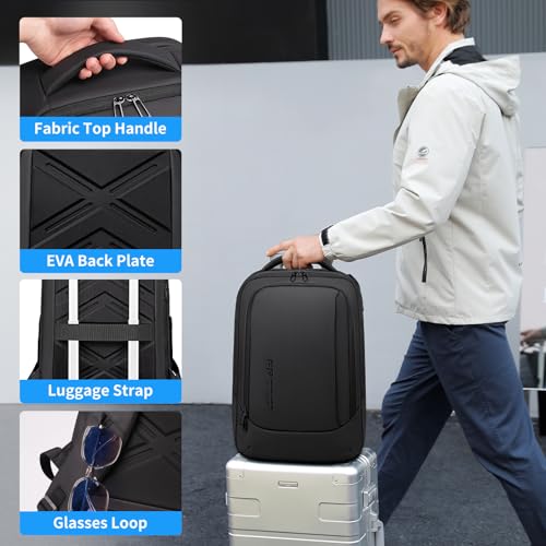 FENRUIEN Expandable Laptop Backpack for Men, 15.6 Inch USB Charging Work Backpack for Business/Commute/Travel - style: Expandable Backpack