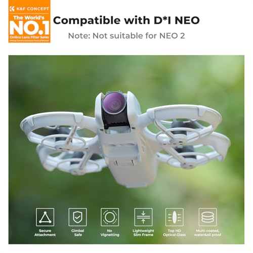 K&F CONCEPT ND & CPL Filter Set Compatible with DJI NEO - style: UV+CPL+ND8+ND16+ND32+ND64