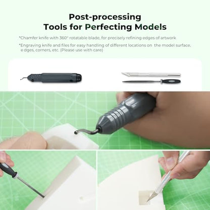 Creality 3D Printer Tool Kit, 74Pcs 3D Printing Tool Wrap Kit Assembly/Removal/Filament Cutting Set 3D Printer Accessories for All FDM Printers Cleaning Finishing Printing - color: 3D Printer Tool Kit