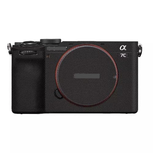 Camera Skin Wrap A7C2 Anti-Scratch Sticker Coat Vinly Protective Film Body Protector Decals Cover for Sony A7CR A7C II (Matrix Black) - color: Matrix Black