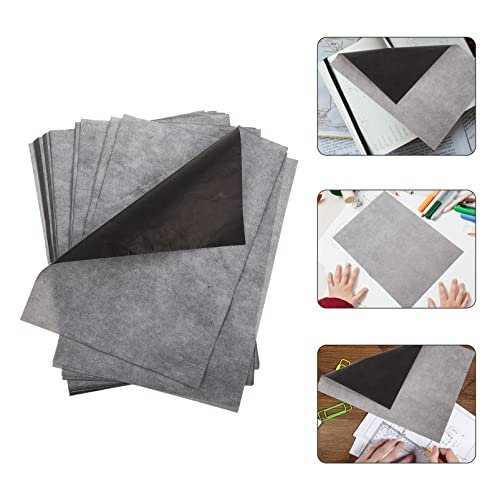Beatifufu A4 Carbon Transfer Paper Sheets One-Side Graphite Copy Paper for Tracing Drawing Writing Pattern Transfer DIY Crafts Art Design and Imprinting