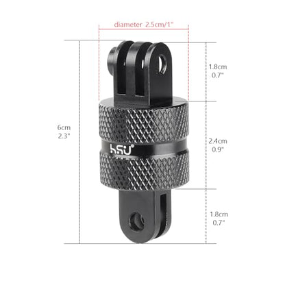 HSU Aluminum 360° Rotation Camera Mount, Vertical Swivel Tripod Adapter