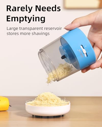 ZMOL Electric Pencil Sharpener Battery Powered, 6-12mm Jumbo Pencils,Blue - color: Blue