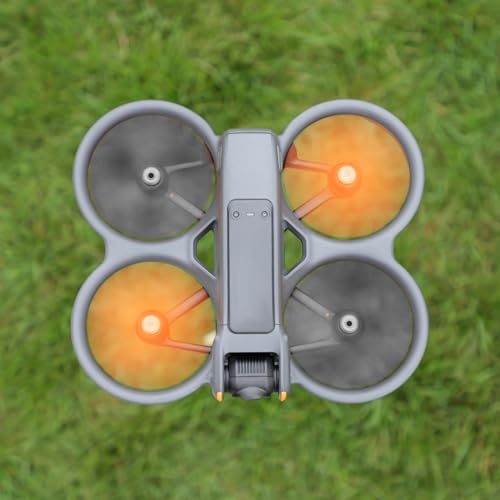 Avata 2 Propellers, 4Pcs Avata 2 Propellers Replacement, Low Noise Replacement Spare Blades Props for DJI Avata 2 Drone Accessories - color: Orange