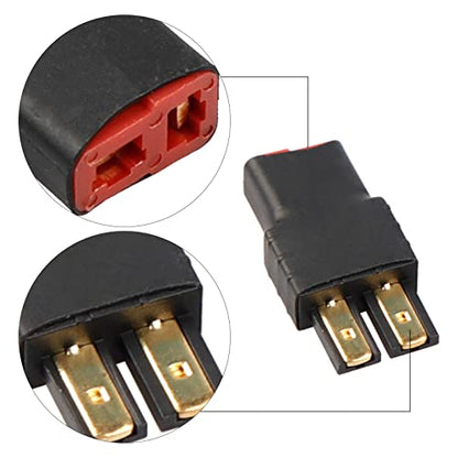 RC Battery Charger Adapter Compatible with TRX Connector to Deans for Charging or Converting Battery Plugs (4-Pack)