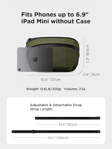 ALPAKA Flight Sling Pro 2.5L Sling Bag with Bottle Holder for Men - color: Green