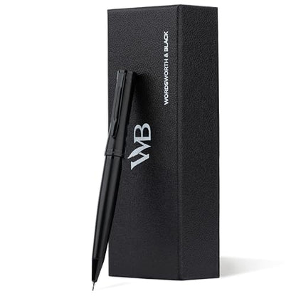 Wordsworth & Black Luxury Metal Mechanical Pencil 0.7mm for Writing, Black - color: All Black